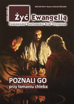 ŻYĆ EWANGELIĄ - Czasopismo Duchowości Krwi Chrystusa nr 201